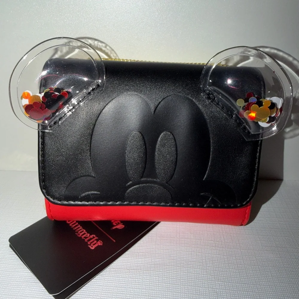 Loungefly Disney Mickey Mouse Confetti backpack and wallet set- - Picture 9 of 12